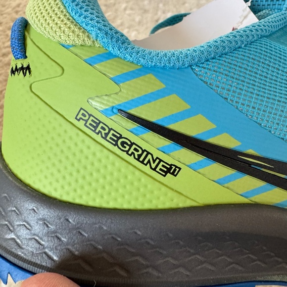 Saucony Peregrine 11 Trail Running Shoes – Women’s 9.5 –Royal, Limelight - Picture 10 of 17